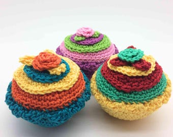 Crochet Cupcake Pattern For Amigurumi Cake