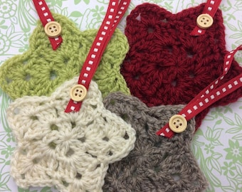 Crochet Star Pattern: Festive Hanging Decorations (PDF Download)
