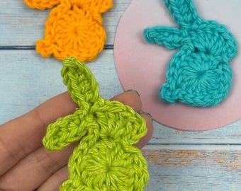 Crochet Easter Bunny Appliqué Pattern: Rabbit Motif (PDF Download)