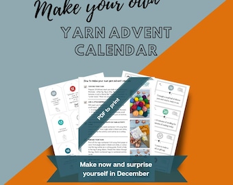 DIY Yarn Advent Calendar: Printable Tags & Activities (PDF Pattern)