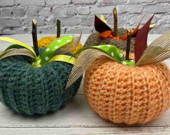 Crochet Pumpkin Pattern: Easy Rustic Fall Decor (PDF Download, US & UK Terms