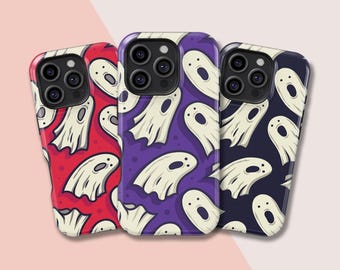 Cute Spooky Ghost Phone Case,iPhone 17 16 15 14 13 12 11 X Xs 8 Max Pro Plus Magsafe Samsung Galaxy S25 S24 S23 S22 S21 Ultra Gift