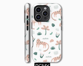 Cute Tiger Phone Case,Jungle Animal,iPhone 16 15 14 13 12 11 X Xs 8 Max Pro Plus Magsafe Samsung Galaxy S25 S24 S23 S22 S21 Ultra Gift