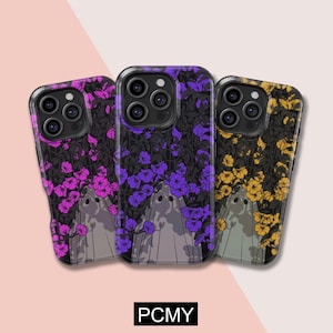 Aesthetic Spooky Lonely Flower Phone Case,iPhone 16 15 14 13 12 11X Xs 8 Max Pro Plus Magsafe Samsung Galaxy S25 S24 S23 S22 S21 Ultra Gift
