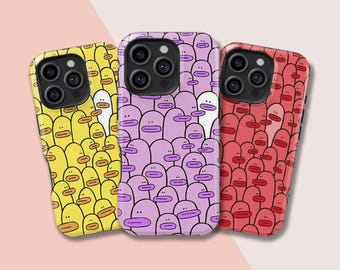Colorful Duck,Funny Animal Phone Case,iPhone 17 16 15 14 13 12 11 X Xs 8 Max Pro Plus Magsafe Samsung Galaxy S25 S24 S23 S22 S21 Ultra Gift