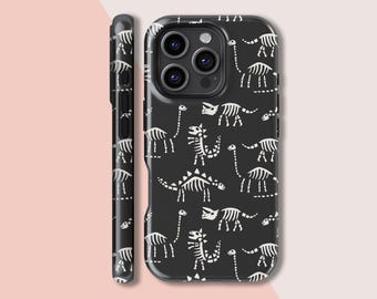 Funda para teléfono con fósiles de dinosaurio, hueso fósil, compatible con iPhone 16, 15, 14, 13, 12, 11, X, XS, 8 Max Pro Plus, Magsafe, Samsung Galaxy S25, S24, S23, S22, S21 Ultra, regalo