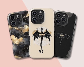 Vierter Flügel, Drachenbuch Handyhülle, iPhone 17 16 15 14 13 12 11 X Xs 8 Max Pro Plus Magsafe Samsung Galaxy S25 S24 S23 S22 S21 Ultra Geschenk