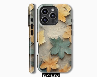 Fall Leaves Phone Case, Autumn Lover Gift,iPhone 16 15 14 13 12 11X Xs 8 Max Pro Plus Magsafe Samsung Galaxy S25 S24 S23 S22 S21 Ultra Gift