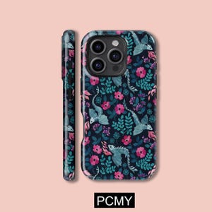 ファンタジードラゴンインブルーム スマホケース iPhone 16 15 14 13 12 11 X Xs 8 Max Pro Plus Magsafe Samsung Galaxy S25 S24 S23 S22 S21 Ultra ギフト