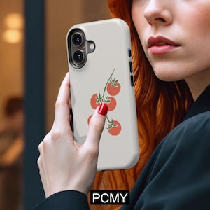 Rote Tomate Handyhülle, lustige Tomaten, iPhone 16 15 14 13 12 11 X Xs 8 Max Pro Plus Magsafe Samsung Galaxy S25 S24 S23 S22 S21 Ultra Geschenk