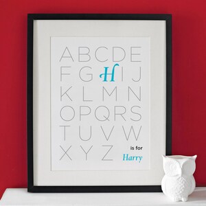 Custom Alphabet Initial Baby Name Print // Any Size // Nursery Art // DIY / Digital Download / Printable