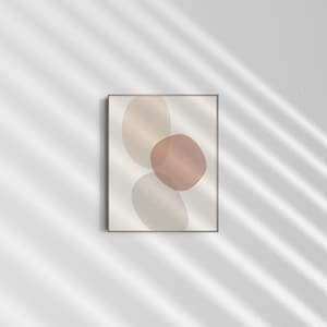 Neutral Abstract Wall Art – Minimalist Organic Shapes Poster – Boho Modern Decor – Scandinavian Art Print – 8x10 16x20 Sizes