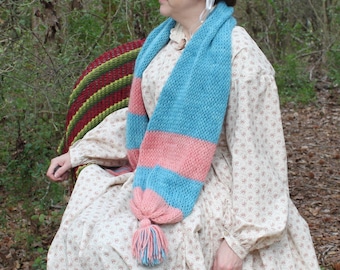 Victorian A Comforter in Double Knitting 1846 [KNITTING PATTERN]