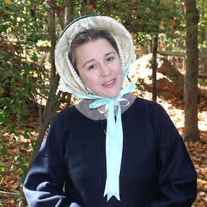 Victorian Bonnet Cap 1846: 19th Century Earmuffs [KNITTING PATTERN]