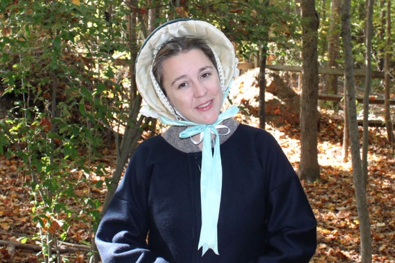 Victorian Bonnet Cap 1846: 19th Century Earmuffs [KNITTING PATTERN]