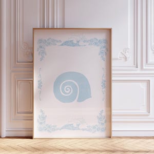 Coastal Print, Blue Coastal Wall Art, Digital Prints, Coastal Granddaughter Aesthetic, Beach Preppy Girls Dorm Room, Trendy Posters