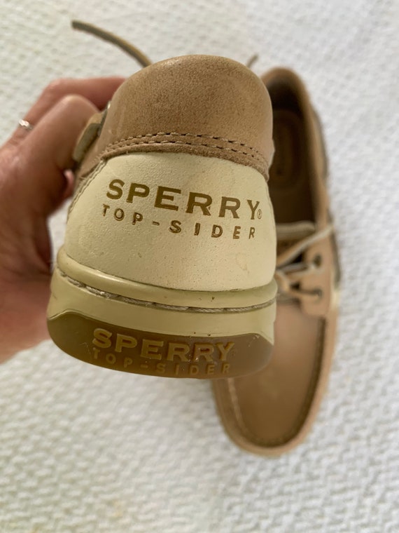 Sperry topsiders, tan Sperry shoes, womens 8.5 sh… - image 4