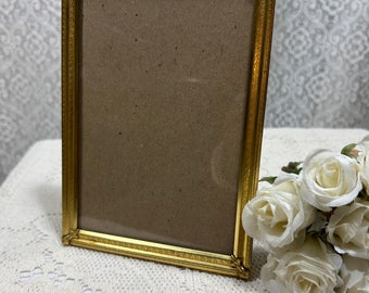 Moldura dourada vintage, moldura vintage, moldura vintage 5 x 7, moldura vintage