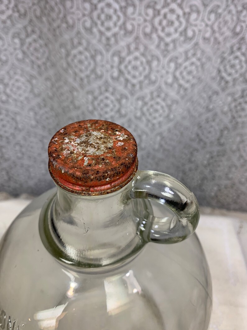 Vintage Glass Gallon Jar Vintage Glass Jug Etsy