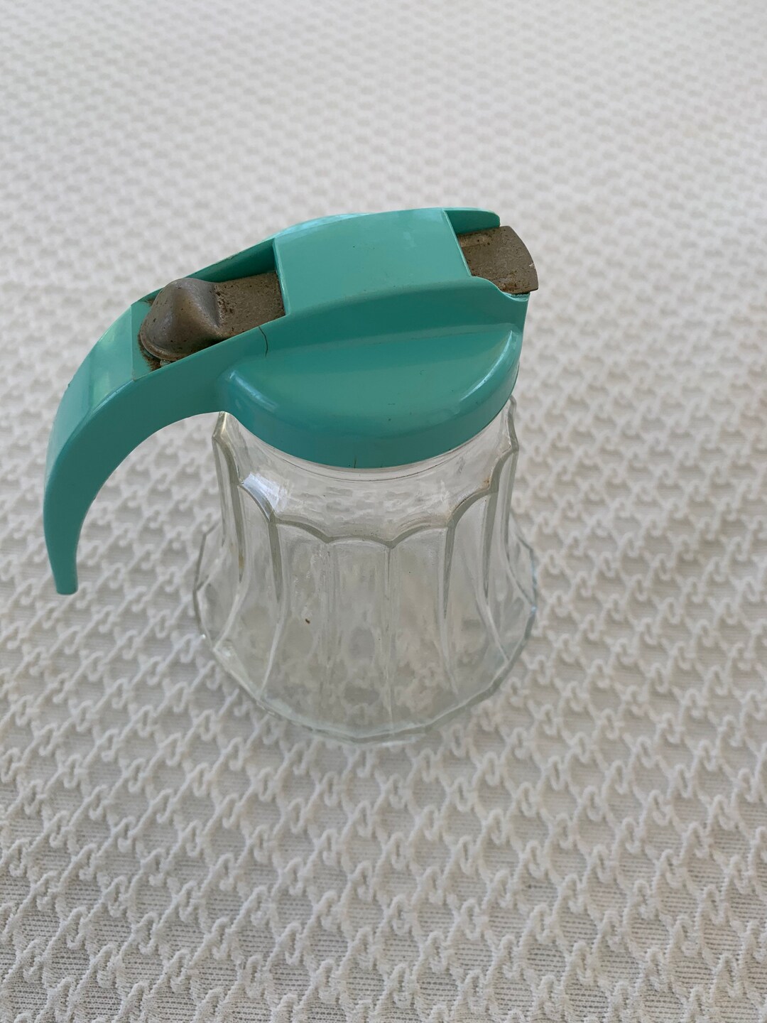 Syrup Dispenser Syrup Pitcher Federal Glass Syrup Dispenser Etsy