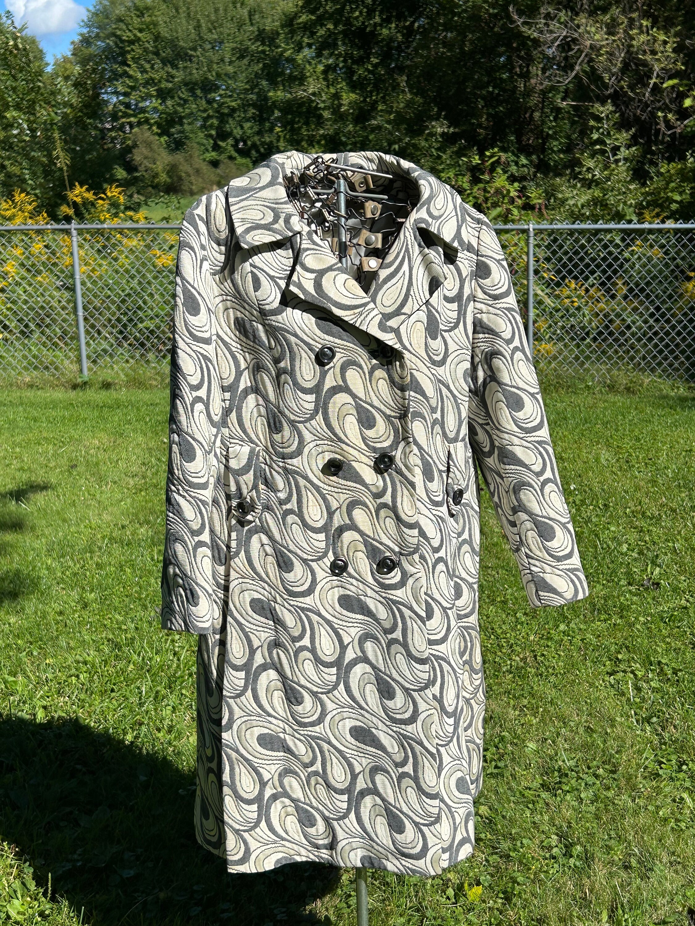 Vintage 70s Paisley Suede Jacket, Vera Pelle Jacket, 70s