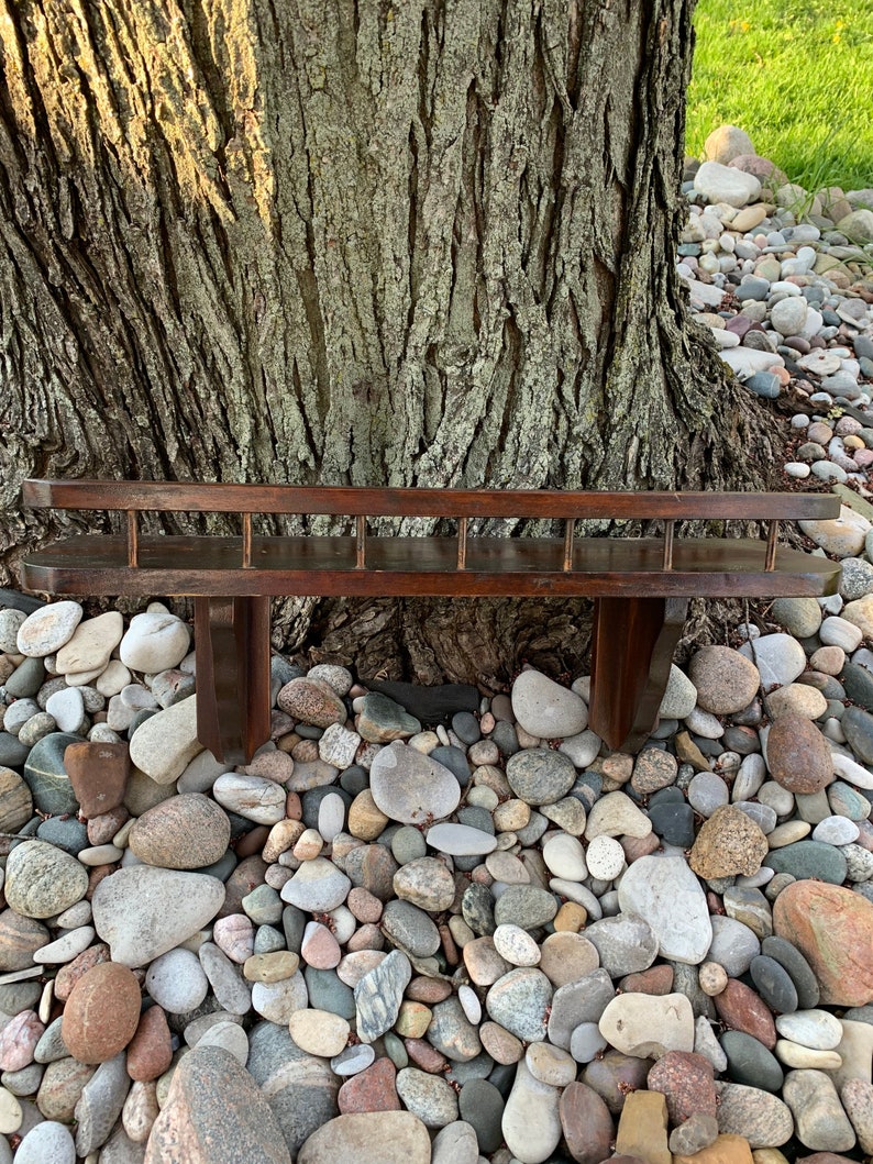 Rustic wood shelf image 2