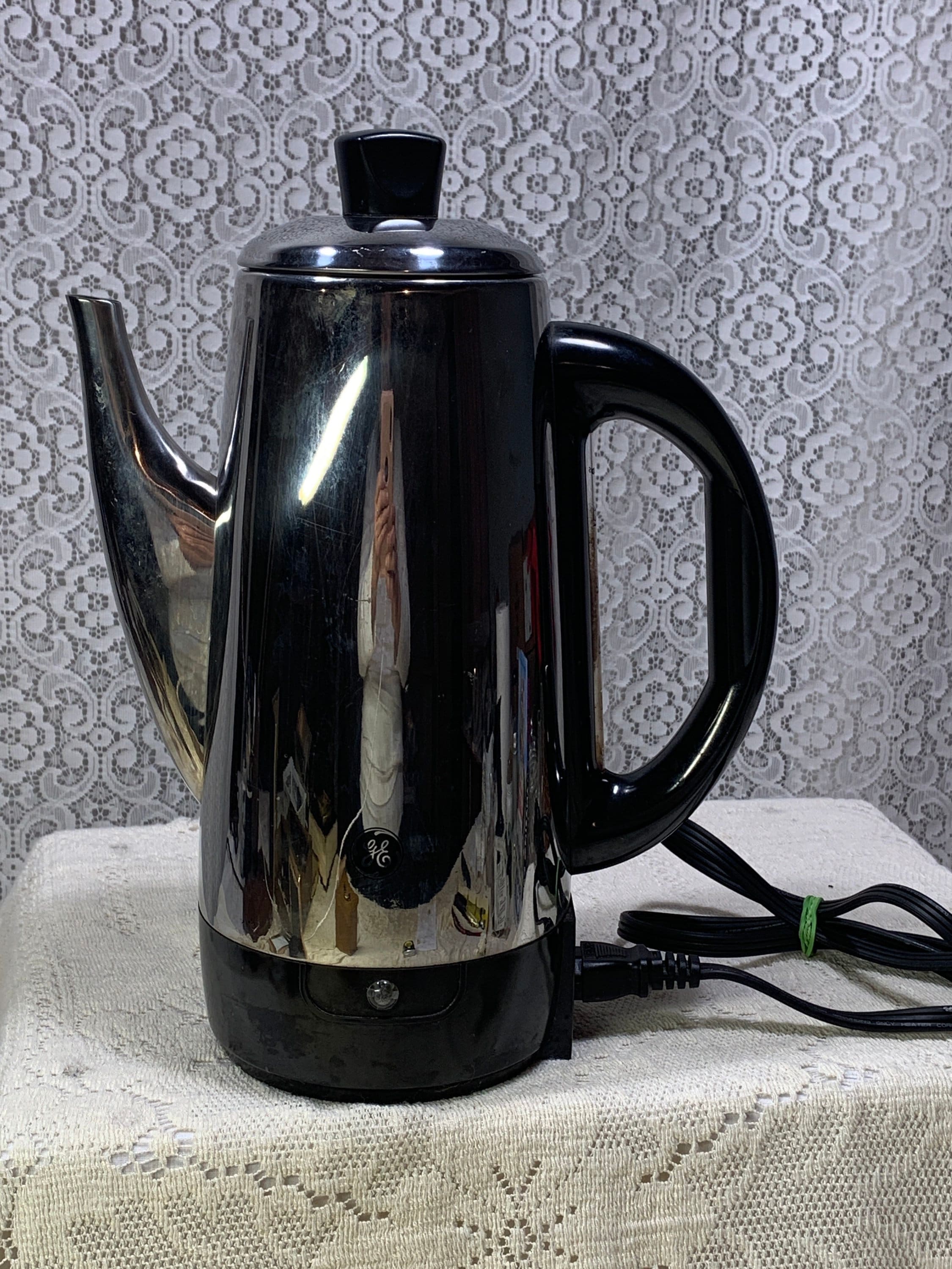 Vintage GE Automatic Perculator Coffee Pot, Vintage Coffee Pot, 12 Cup  Coffee Pot 