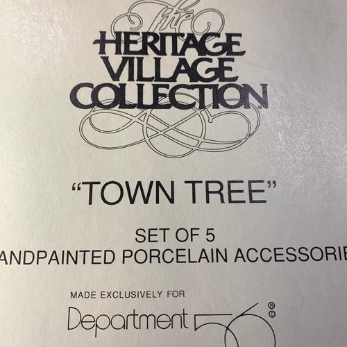 Dept 56 Vintage Dickens Village, Town Tree, Vintage Christmas