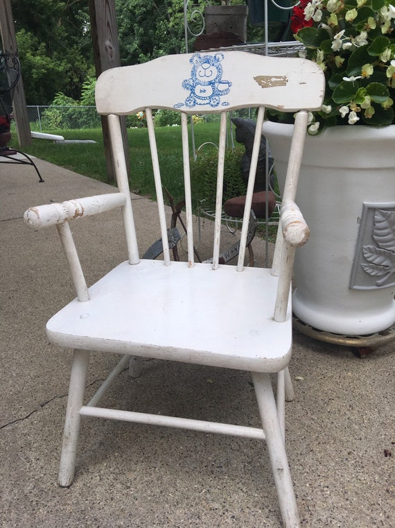 white toddler chair