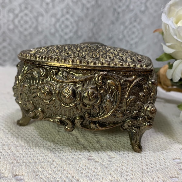 Metal Trinket Box Etsy