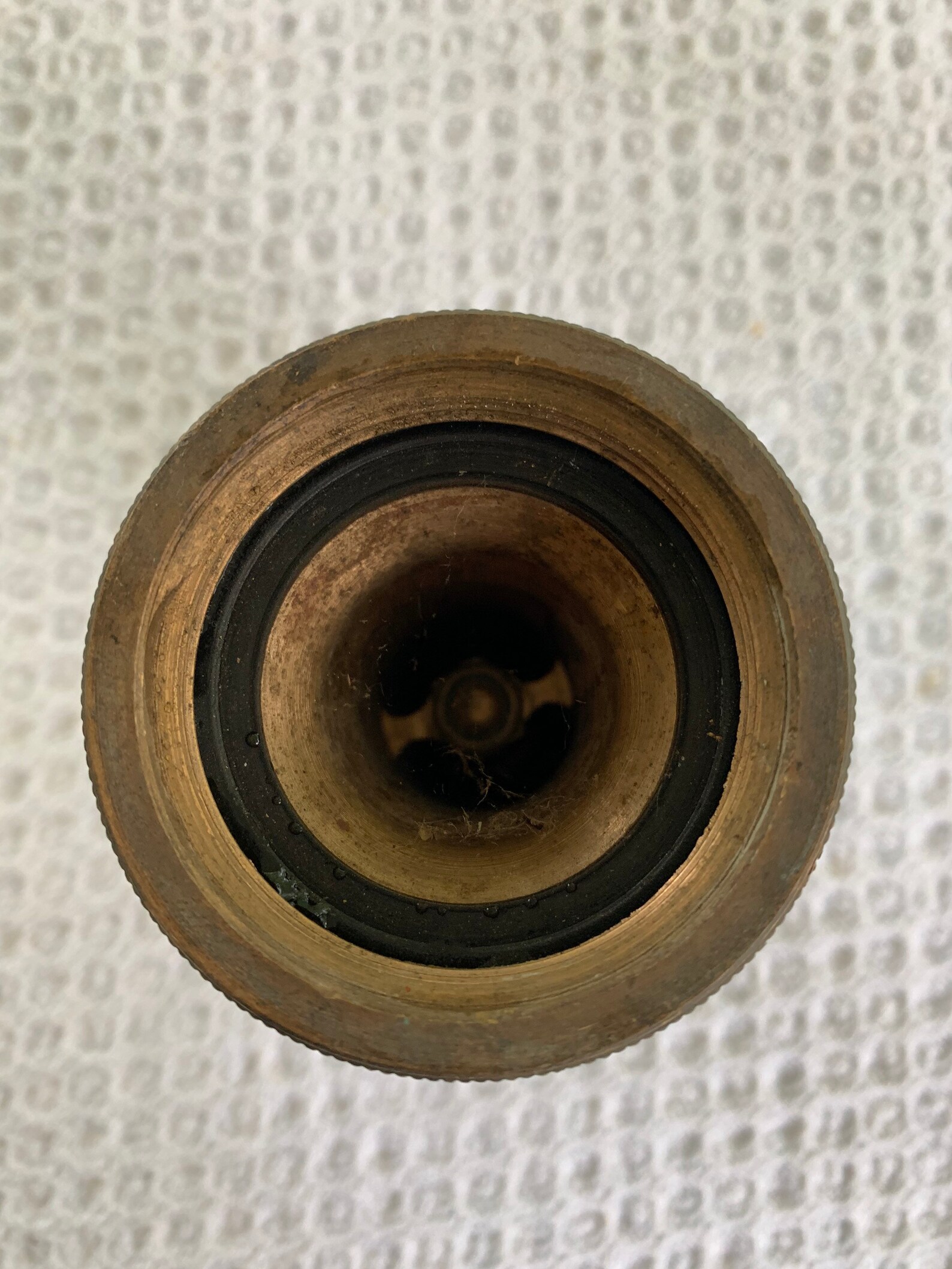 Vintage Brass Fire Hose Nozzle Elkhart Fire Hose Nozzle Etsy