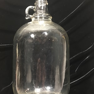 Vintage glass gallon jar, vintage glass jug
