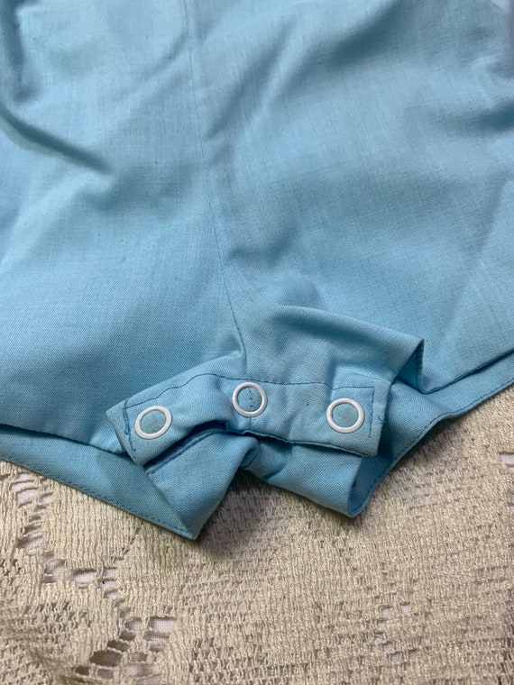 Vintage boys romper, 24M romper, blue romper, puppy romper View 4
