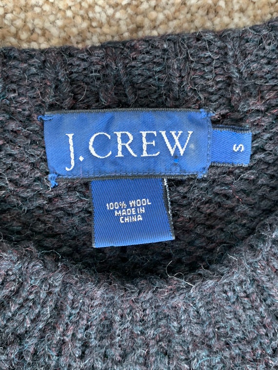 Vintage wool sweater, men's wool sweater, J Crew … - image 2