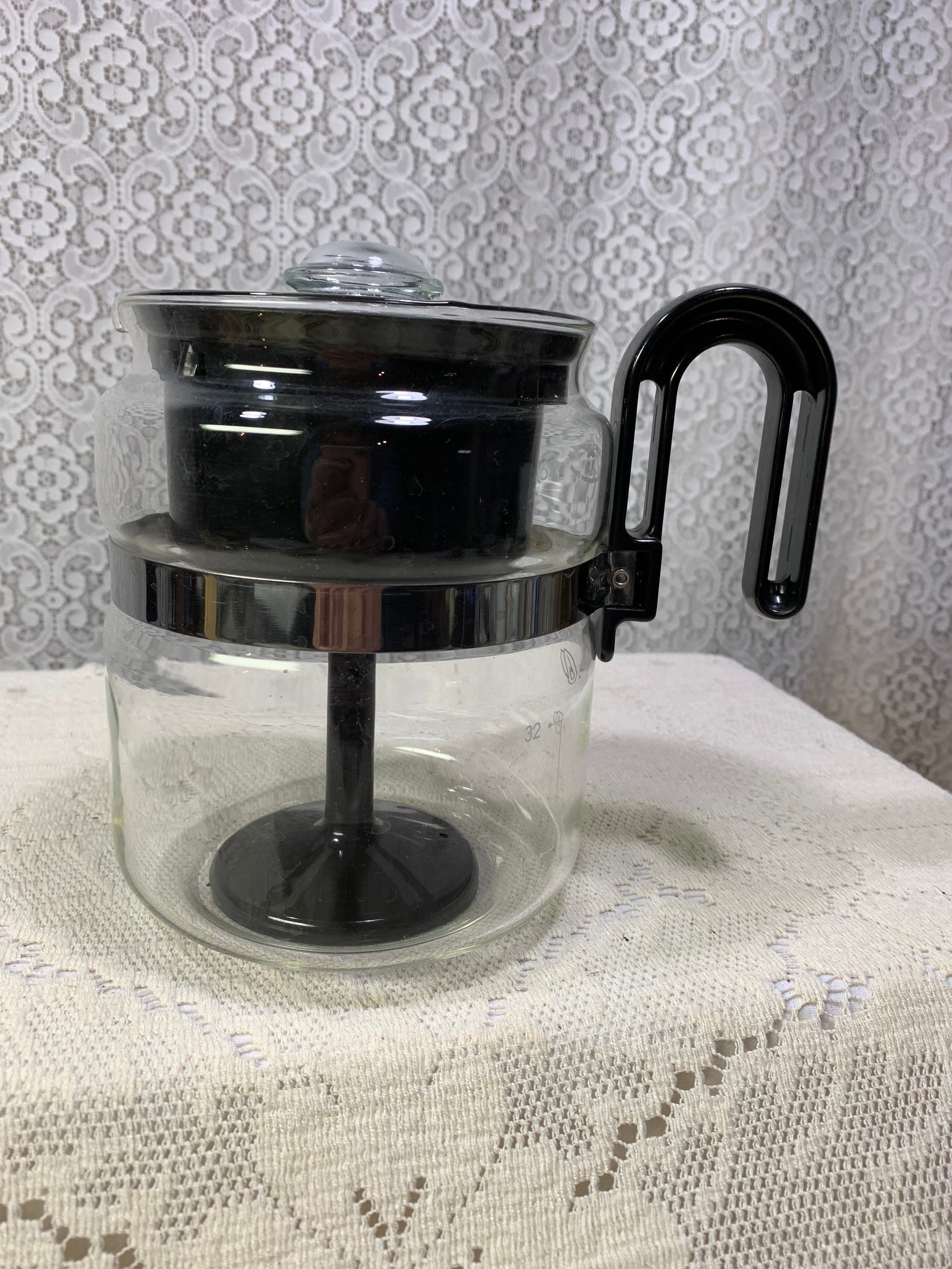 Vintage Gemco Brand Glass Coffee Percolator With Plastic Interior