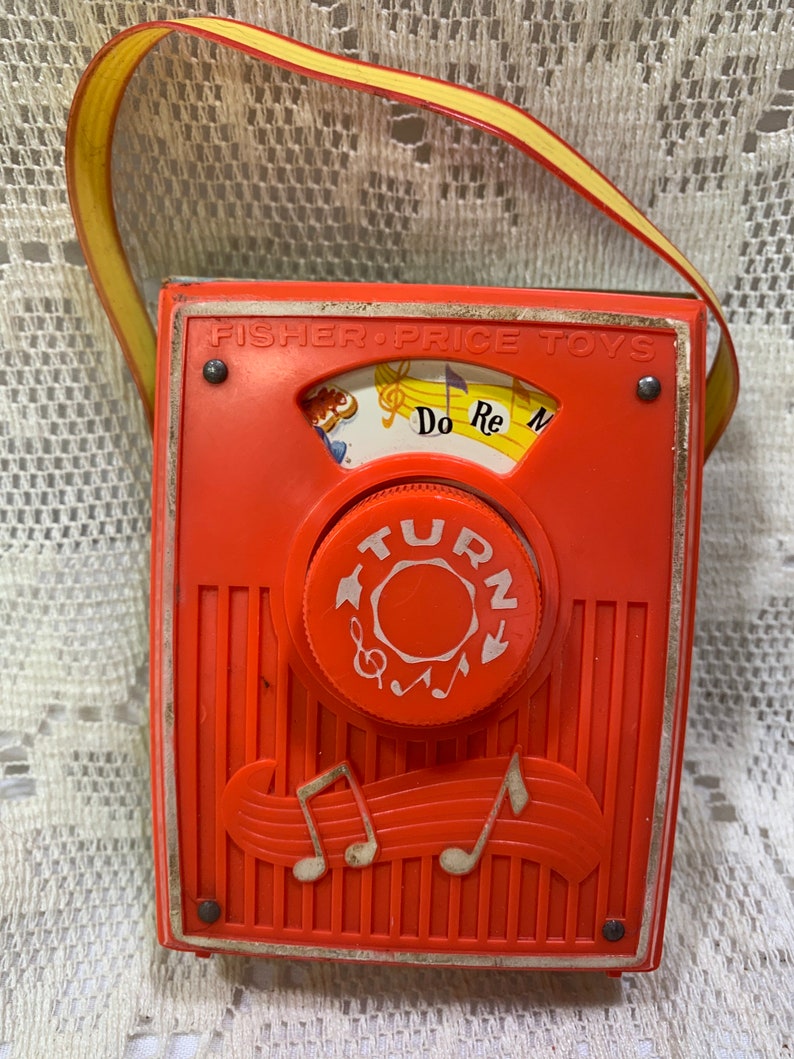 Vintage Fisher Price Wind up Toy Vintage Radio Musical Wind Etsy