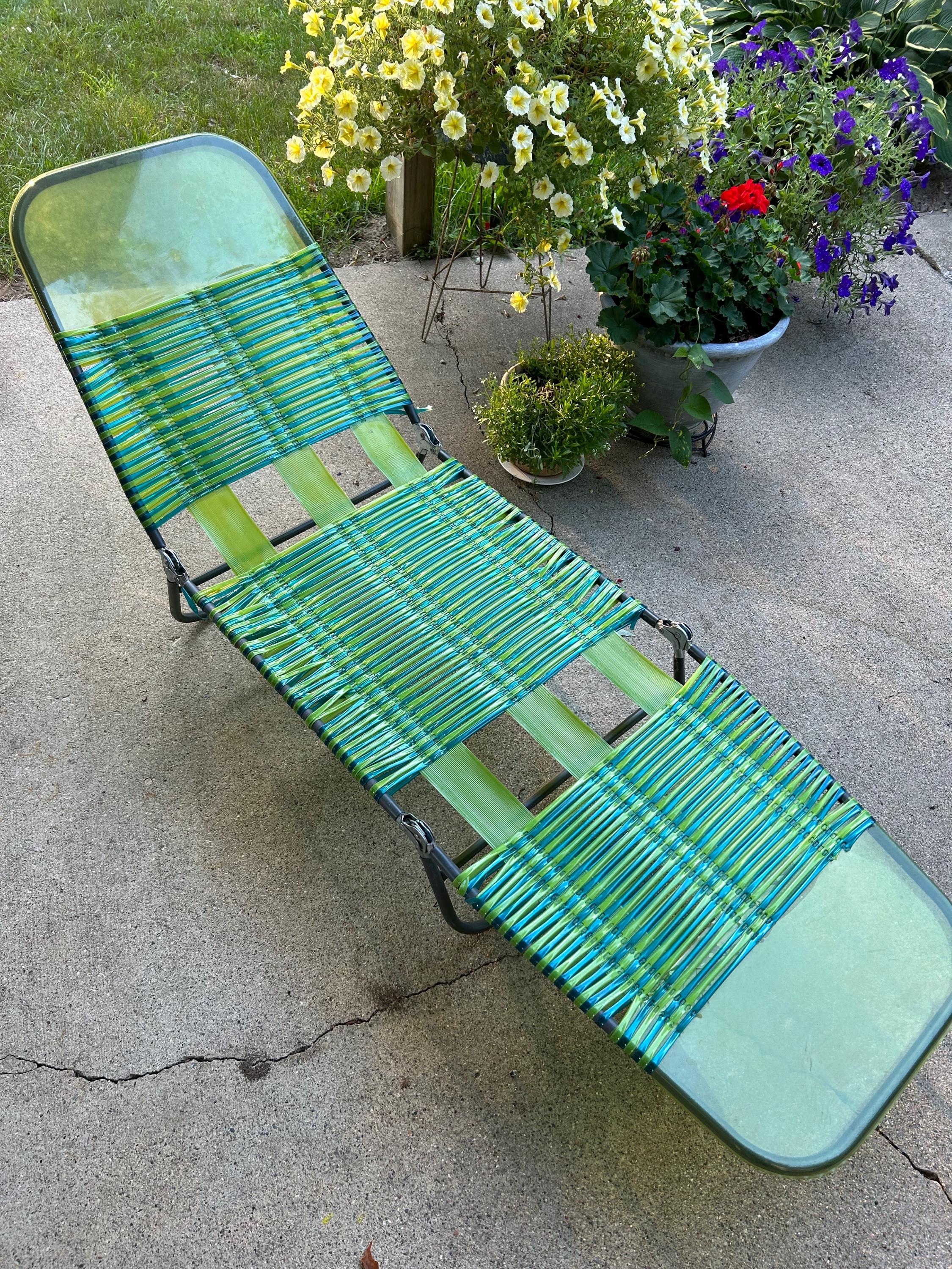 Vintage Jelly Lounge Chair Vintage Chaise Lounge Aluminum Folding Chair Vintage Lawn Chair Vintage Jelly Beach Chair Etsy