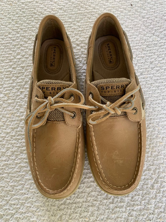 Sperry topsiders, tan Sperry shoes, womens 8.5 sh… - image 2