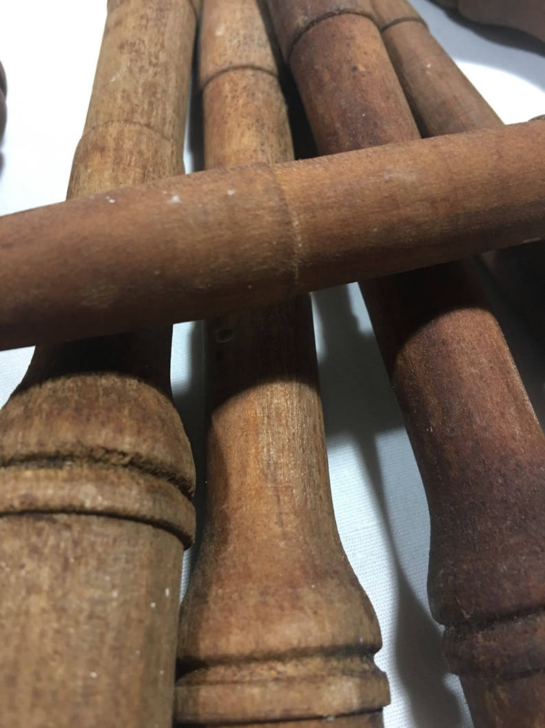 Vintage wood spindles rustic spindles | Etsy