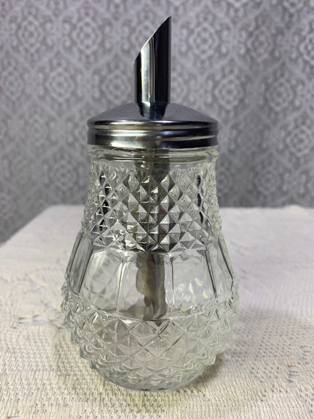 Cinnamon Sugar Shaker Vintage Cut Glass Sugar Shaker Vintage Etsy