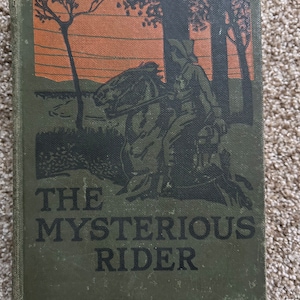 Zane Grey the mysterious rider, vintage, Zane Grey, hardcover book