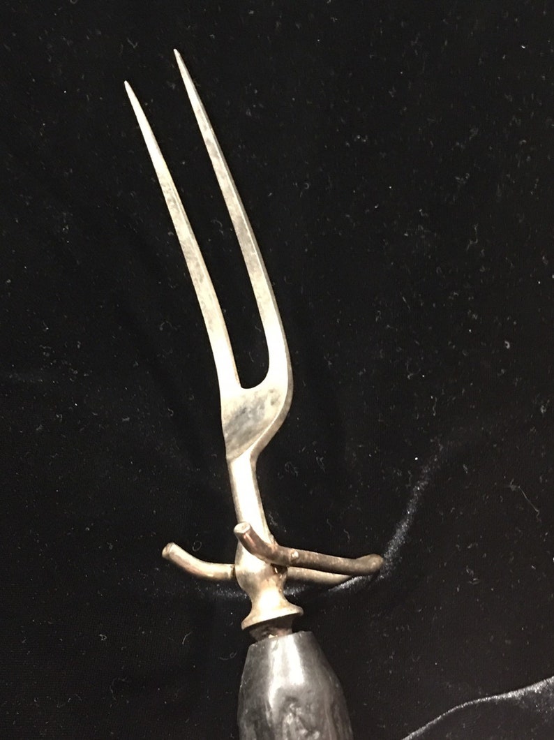 Vintage Carving Fork Antler Handle Carving Fork Carving Fork Etsy