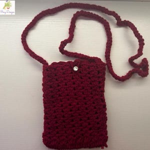 Hand Embroidered crochet shoulder Bag.
