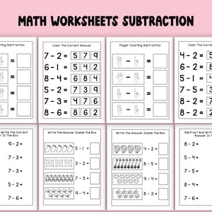 Printable Math Mega Bundle for Kindergarten, Grade 1 & Grade 2 – 950 Pages of Fun Math Worksheets for Kids