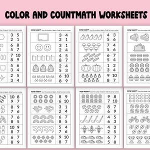 Printable Math Mega Bundle for Kindergarten, Grade 1 & Grade 2 – 950 Pages of Fun Math Worksheets for Kids