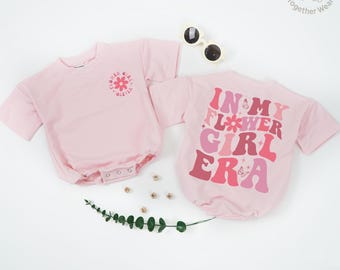 In My Flower Girl Era Shirt, Flower Girl Baby Romper, Wedding Party Toddler, Birthday Gift, Bachelorette Party Bodysuit, Proposal Kids Shirt