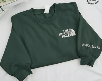 EMBROIDERED The Nurse Face Sweatshirt, Nurse Appreciation Shirt, Nurse Life Shirt, Nurse Student Tee, Hospital Humor Gift, Healthcare Worker