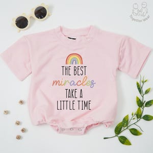 IVF Baby Bodysuit, Rainbow Baby Romper, IVF Rainbow Baby Bodysuit, Rainbow Baby, Infertility Romper, New Mom Gift, Going Home Outfit