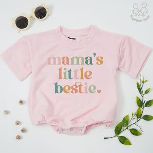 Mommy's Little Bestie Baby Romper, New Mom Gift, Mother's Day Outfit, Funny Toddler, Baby Announcement, Baby Shower Gift