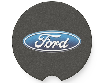 Podkładka samochodowa z logo Forda z mydlanego kamienia | Emblemat samochodowy, akcesorium samochodowe